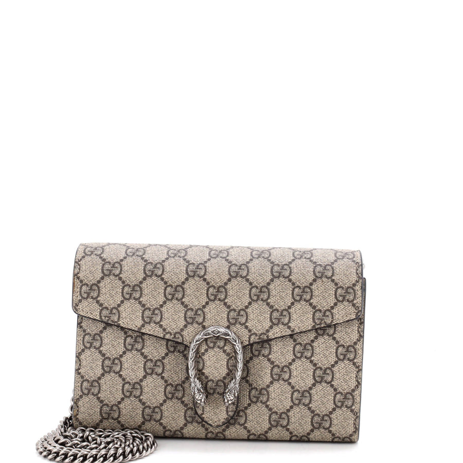 Gucci Dionysus Chain Wallet Gg Coated