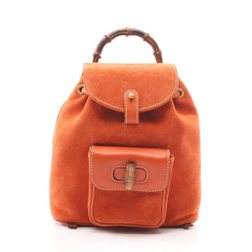 Gucci Bamboo Rucksack Backpack 58 Suede