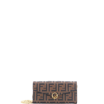 F Is Fendi Continental Chain Wallet