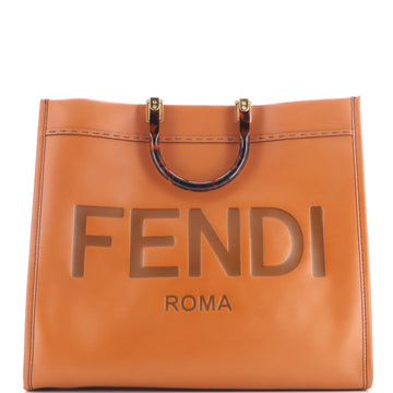 Fendi Sunshine Shopper Tote Leather