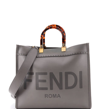 Fendi Sunshine Shopper Tote Leather