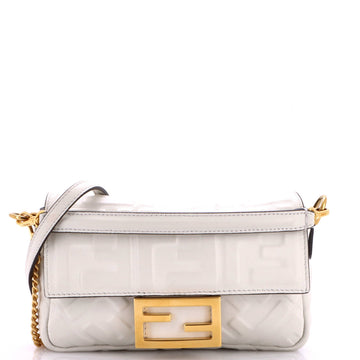 Fendi Baguette Nm Bag Zucca Embossed