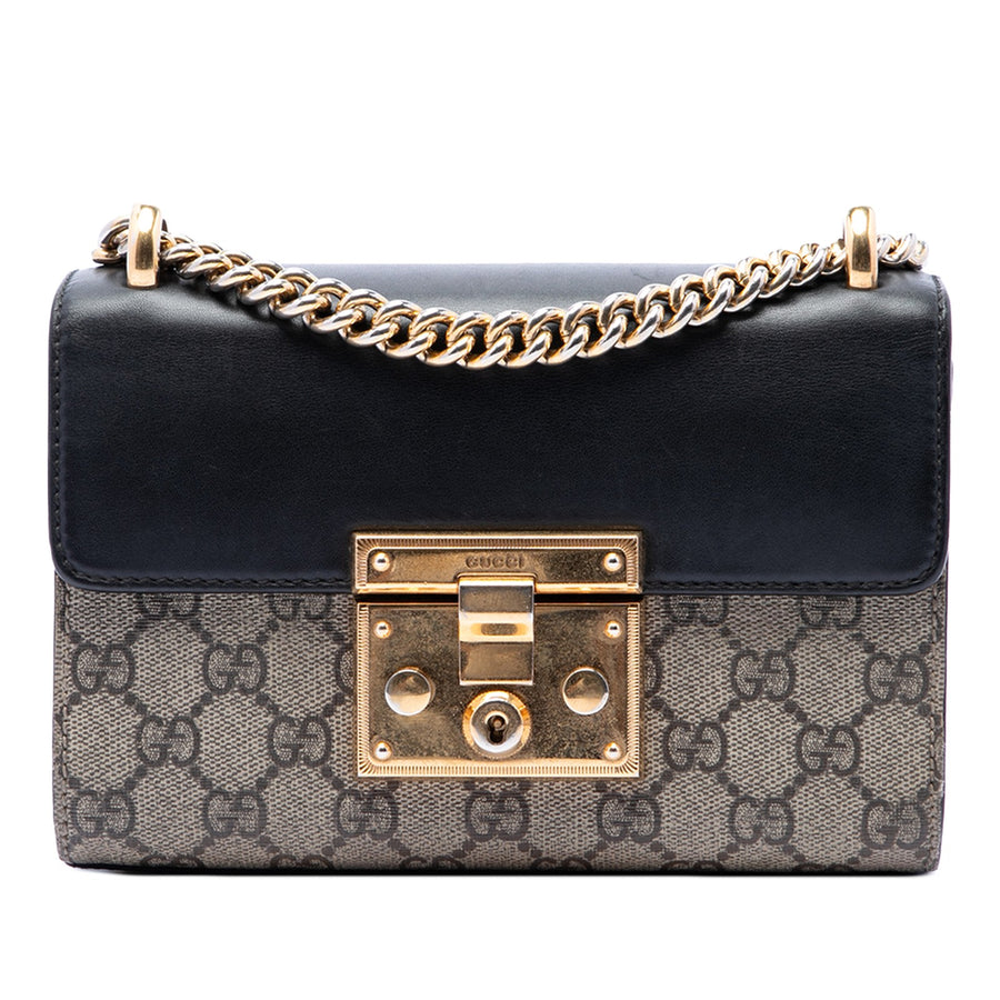Gucci Small Gg Supreme Padlock Crossbody