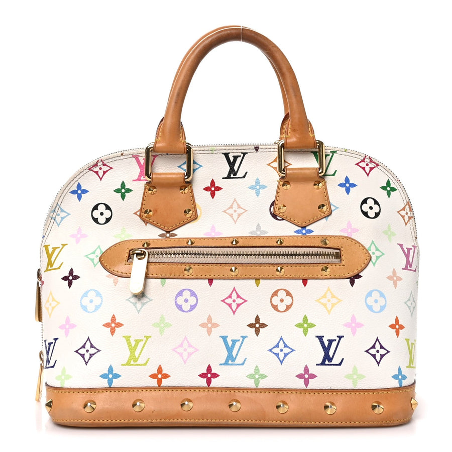 Louis Vuitton Multicolor Alma Pm White