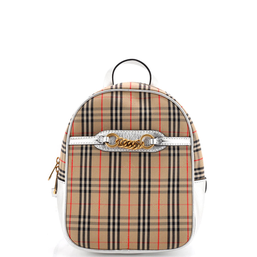 Burberry Link Backpack Knight Check
