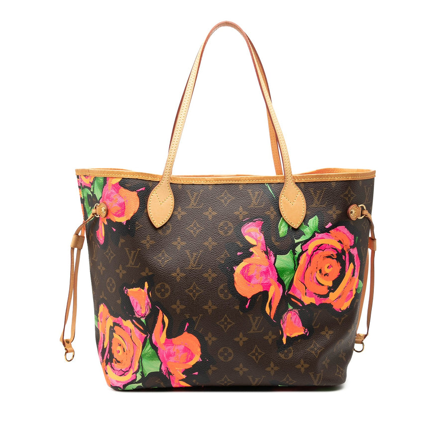 Louis Vuitton Roses Neverfull Mm Pre-