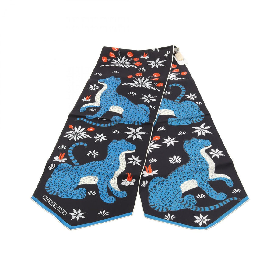 Hermes Echarpe De Soie Les Leopards