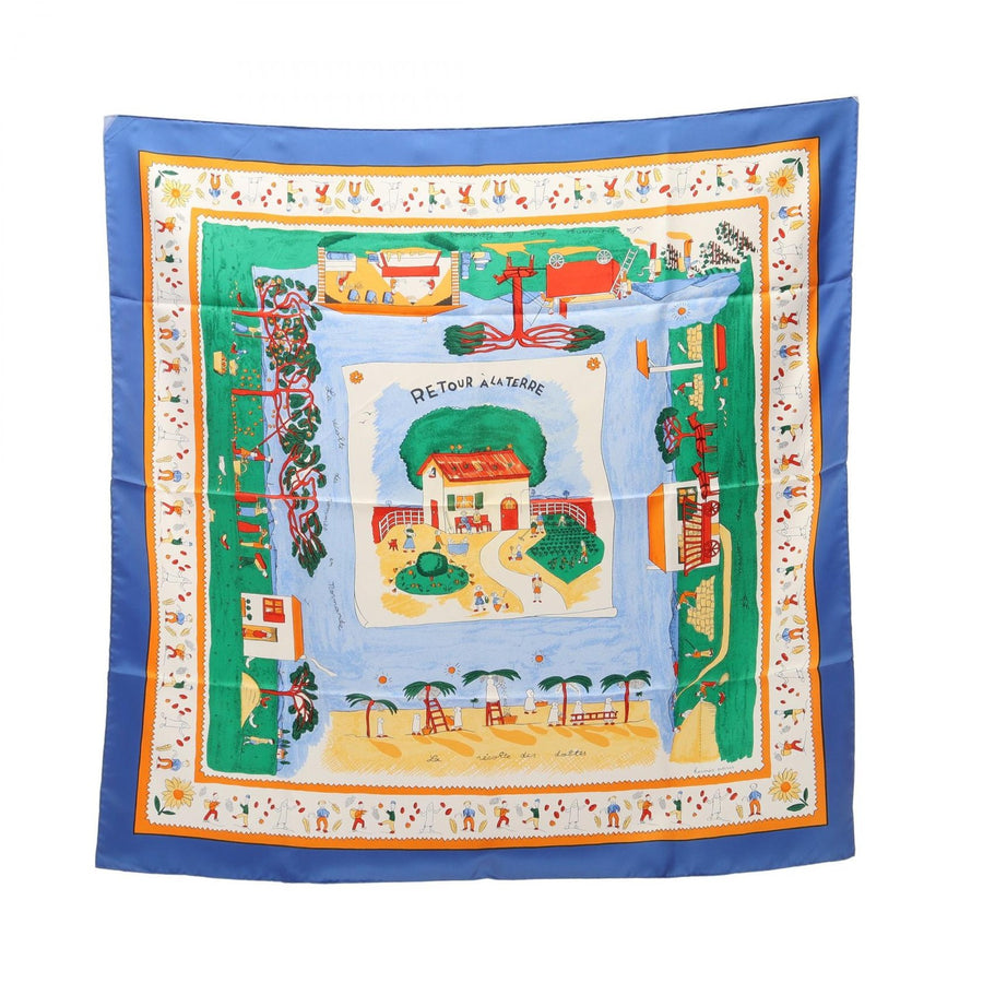 Hermes Carre 90 Retour A La Terre Scarf