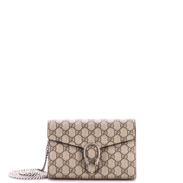 Gucci Dionysus Chain Wallet Gg Coated