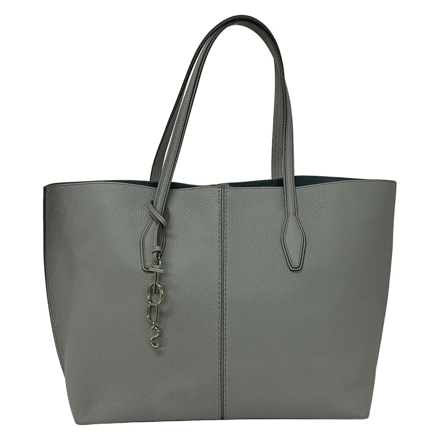 Tod's Joy Light Gray Leather Tote Bag
