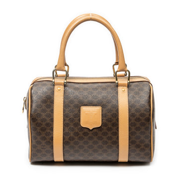 Celine Boston Bag Triomphe Coated Canvas