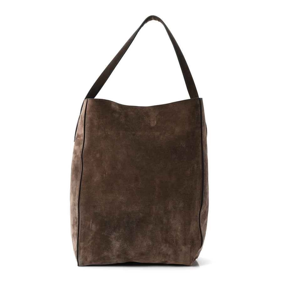 Khaite Suede Calfskin Frida Tote Brown