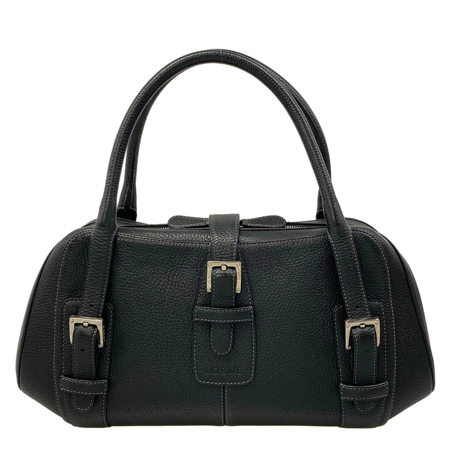 Loewe Senda Black Leather Handbag