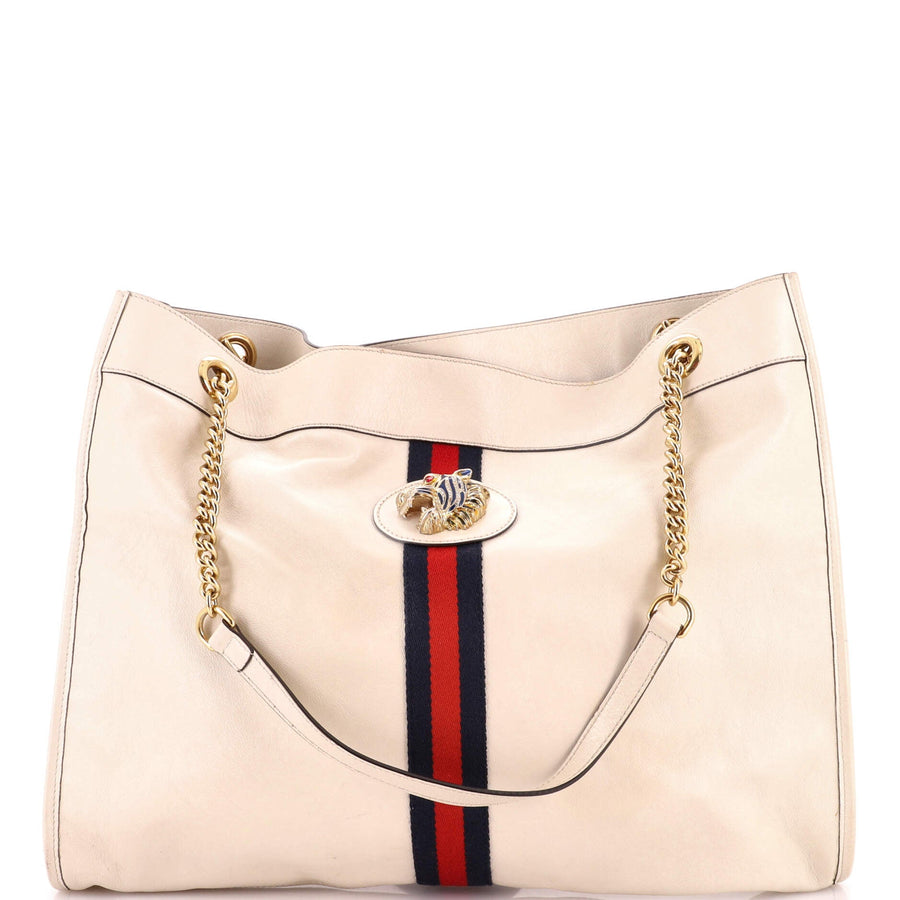Gucci Rajah Chain Tote Leather Large