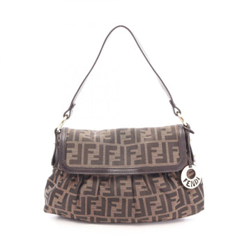 Fendi Zucca Shoulder Handbag Canvas