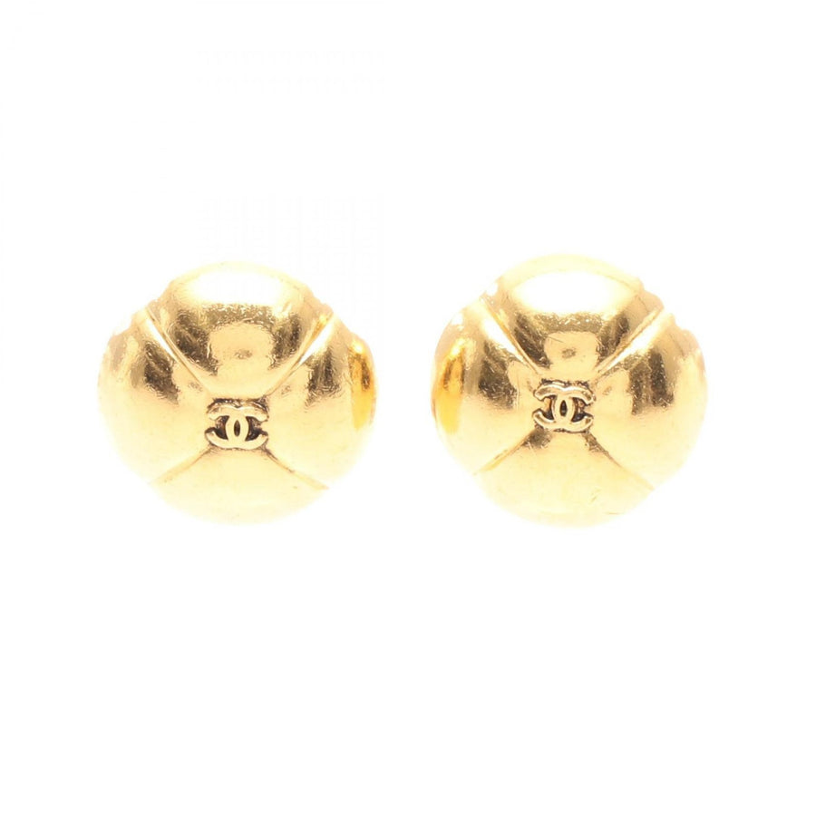 Chanel Coco Mark Clover Earring Gold