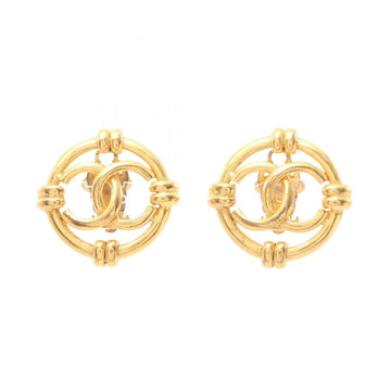 Chanel Coco Mark Earring Gold Plated Ghw