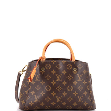 Louis Vuitton Montaigne Handbag Canvas