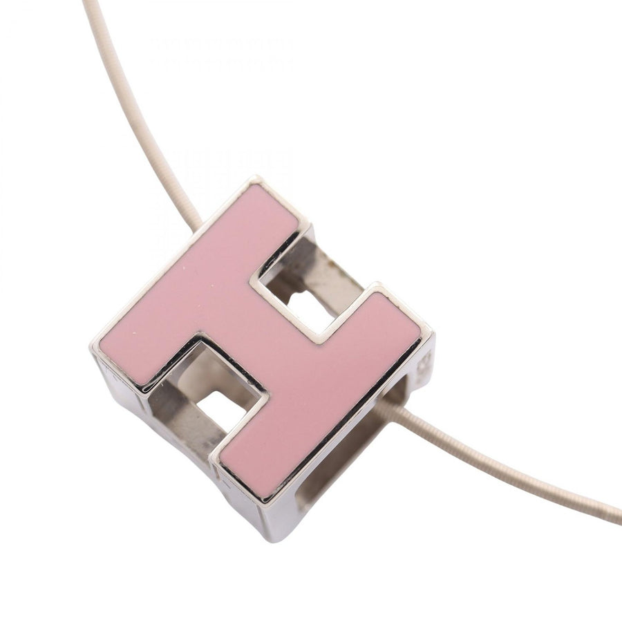 Hermes Cardue Ash H-Cube Necklace