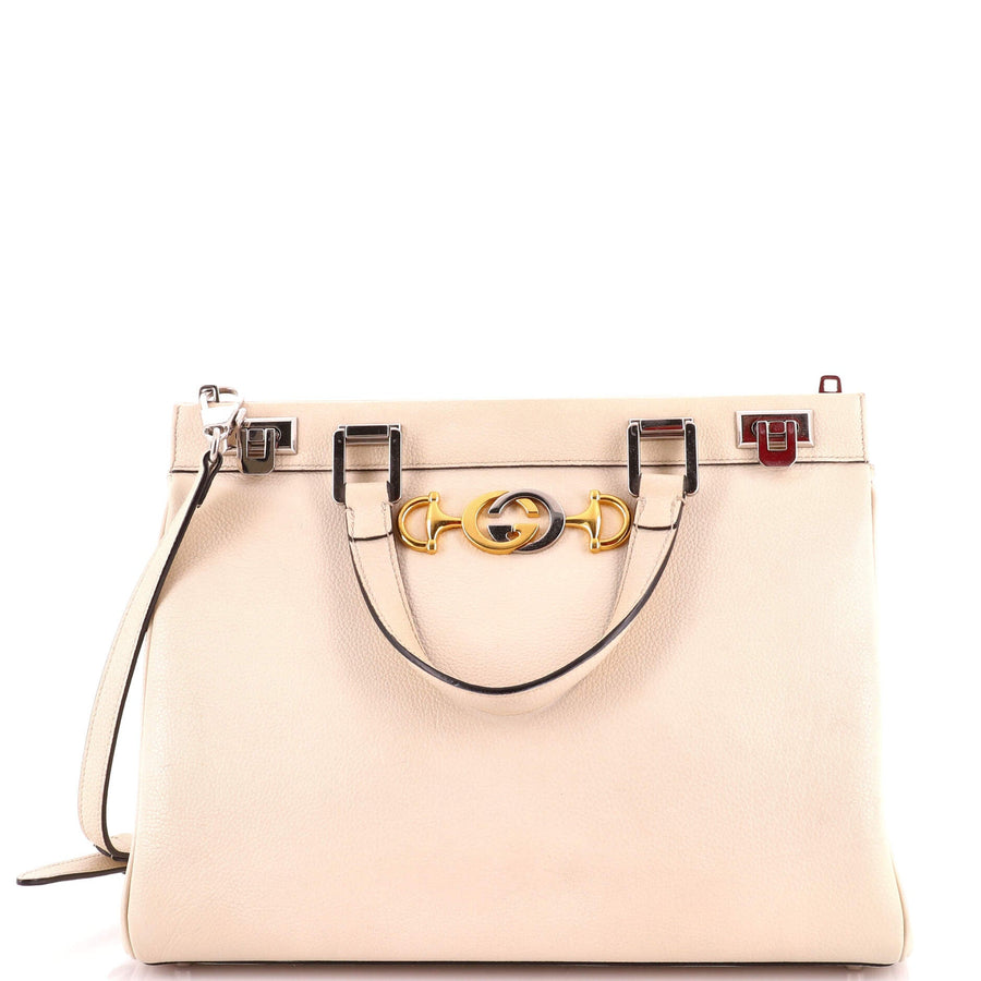 Gucci Zumi Top Handle Bag Leather Medium