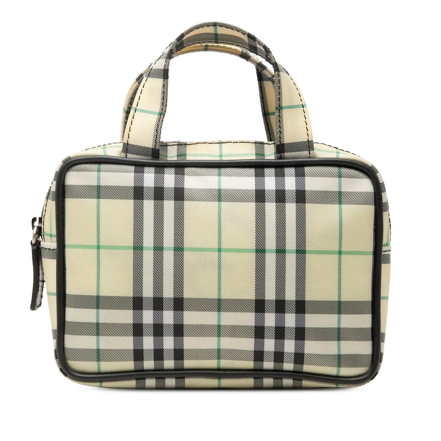 Burberry House Check Canvas Handbag Pre-
