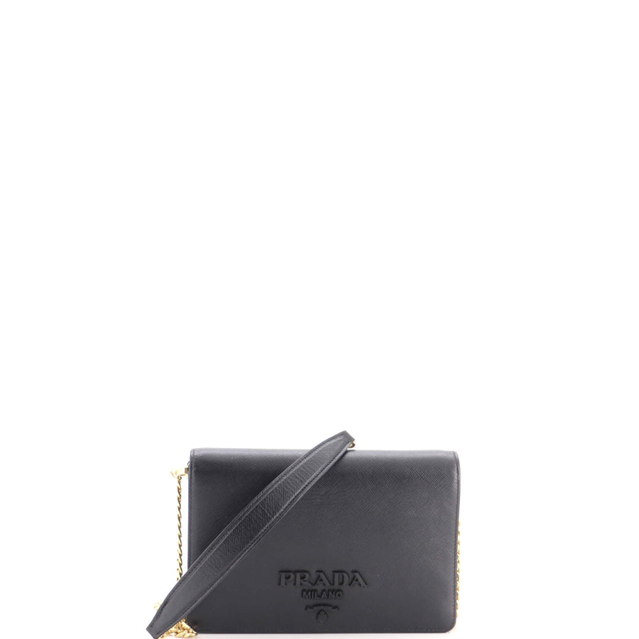 Prada Monochrome Wallet On Chain