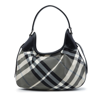 Burberry Beat Check Nylon Brooklyn Hobo