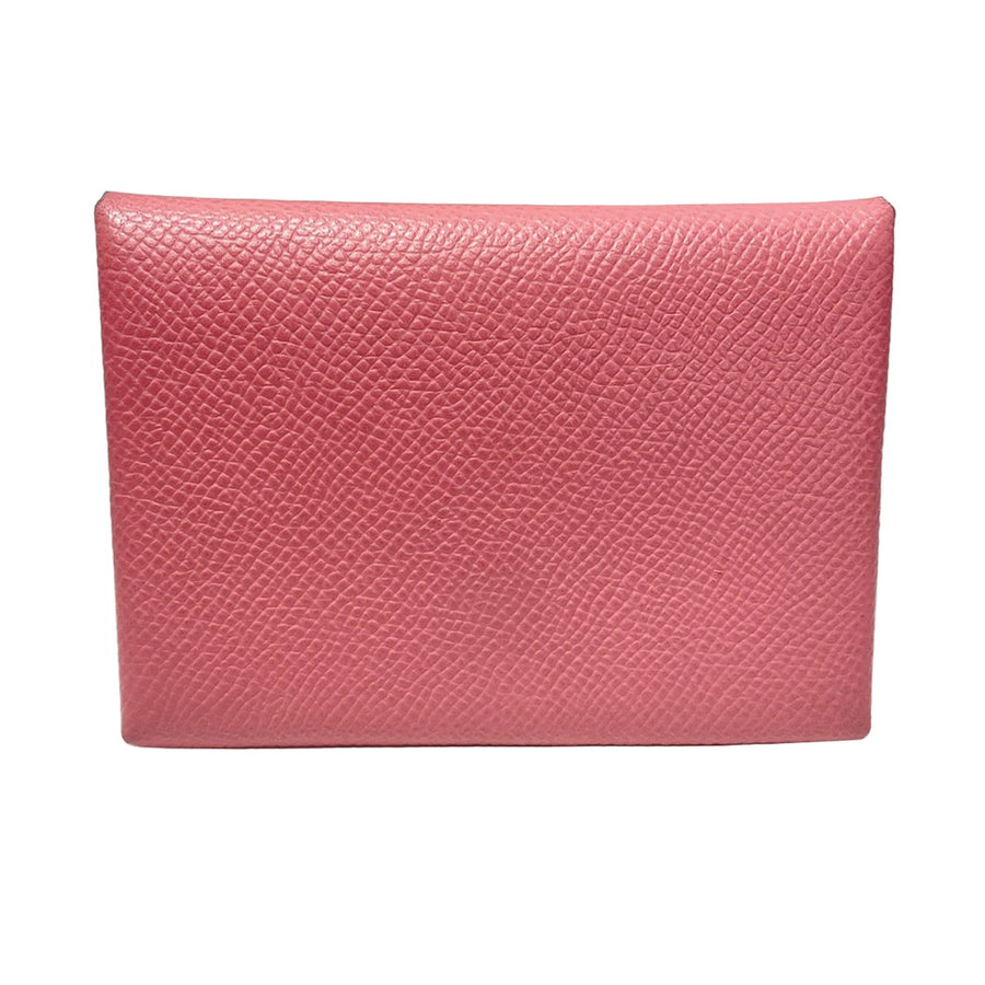 Hermes Calvi Duo Rose Azalee Veau Epsom