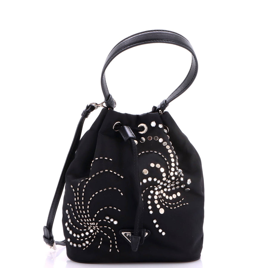 Prada Top Handle Bucket Bag Bead