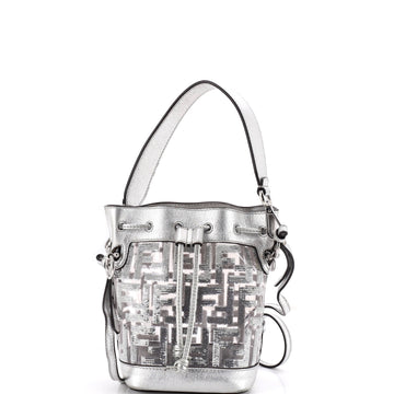 Fendi Mon Tresor Bucket Bag Sequin Zucca