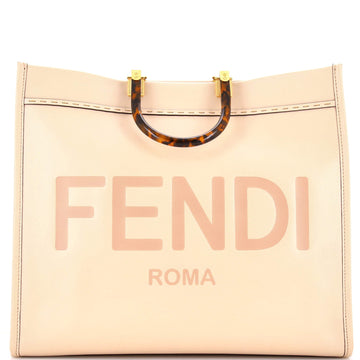 Fendi Sunshine Shopper Tote Leather