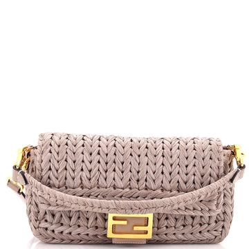 Fendi Baguette Nm Bag Woven Raffia