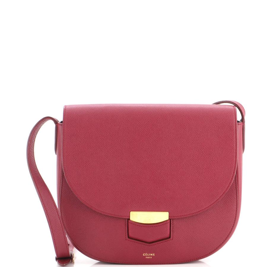 Celine Trotteur Crossbody Bag Grainy