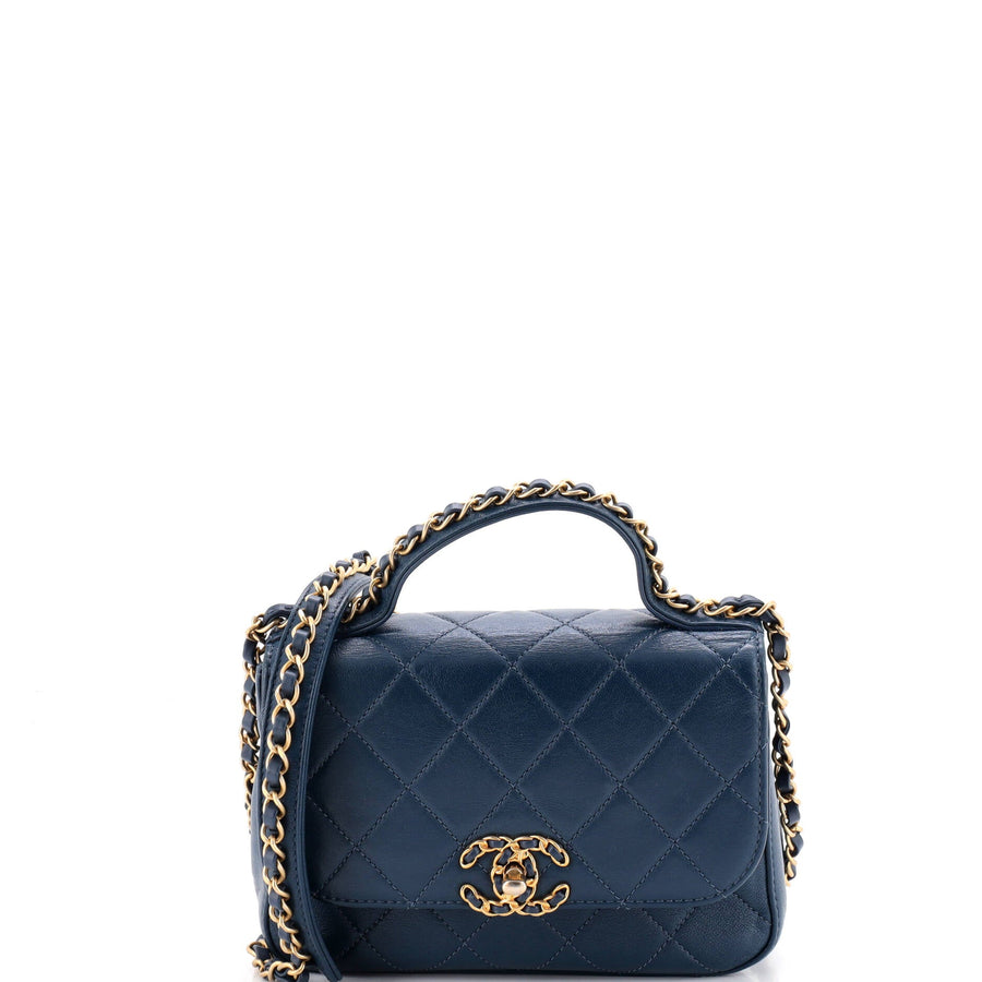Chanel Chain Infinity Top Handle Bag