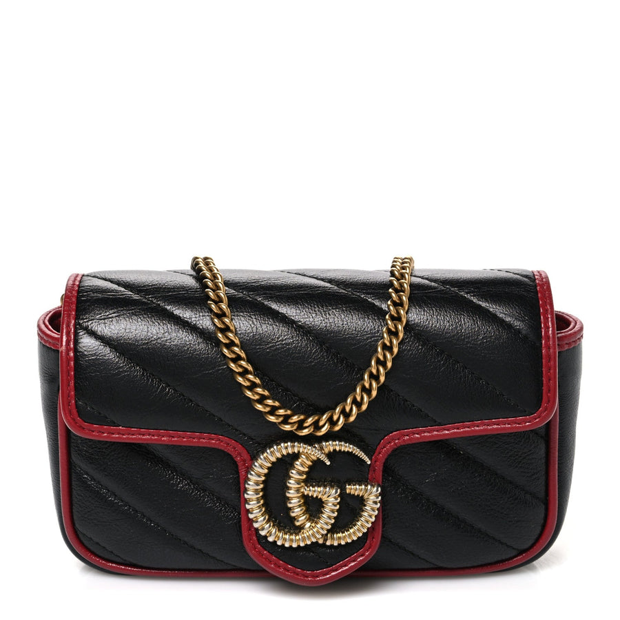 Gucci Vintage Effect Calfskin Matelasse