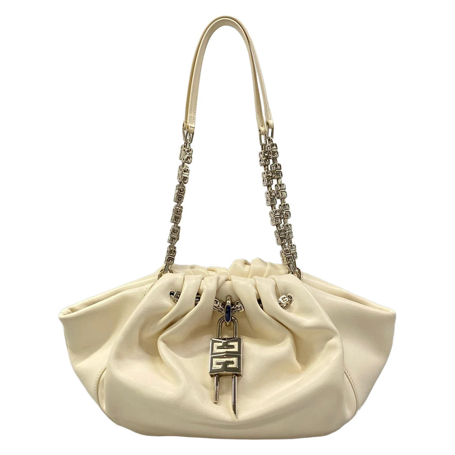 Givenchy Kenny Cream Silver Calf Skin
