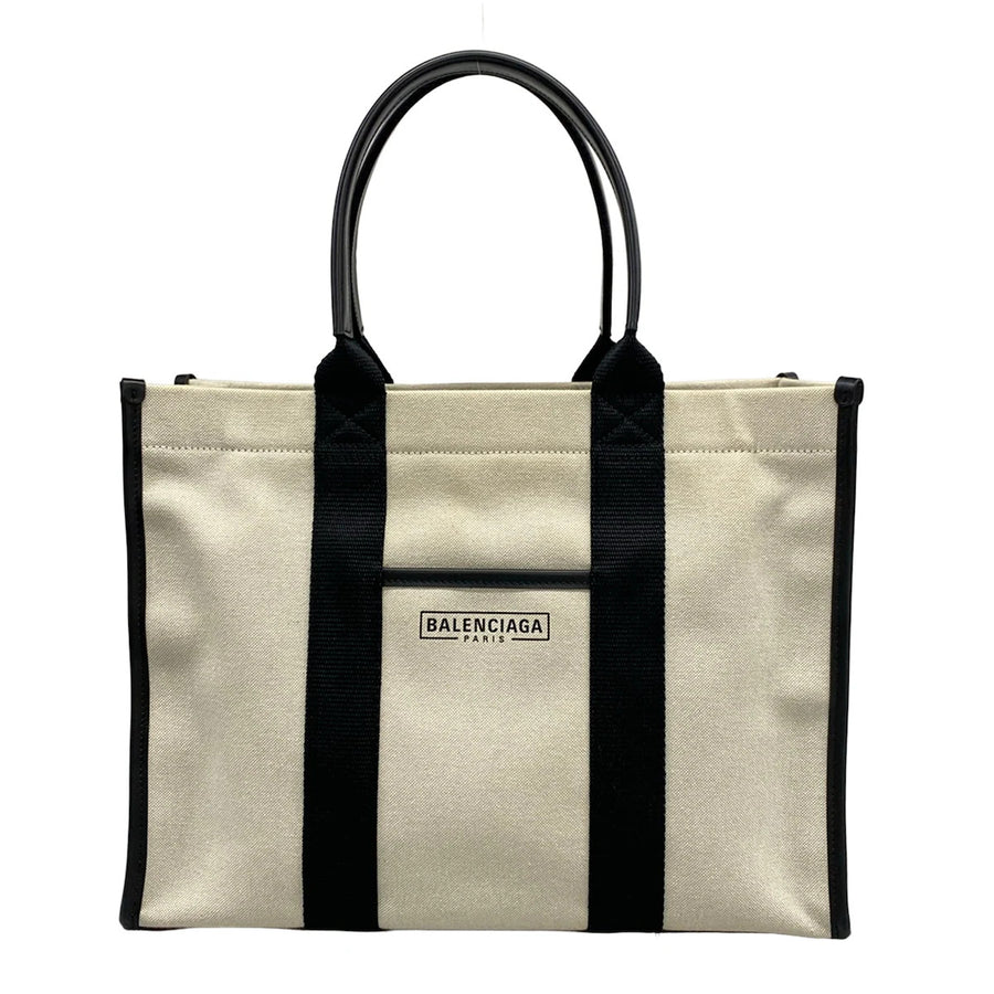 Balenciaga Hardware Tote Bag Cream Black