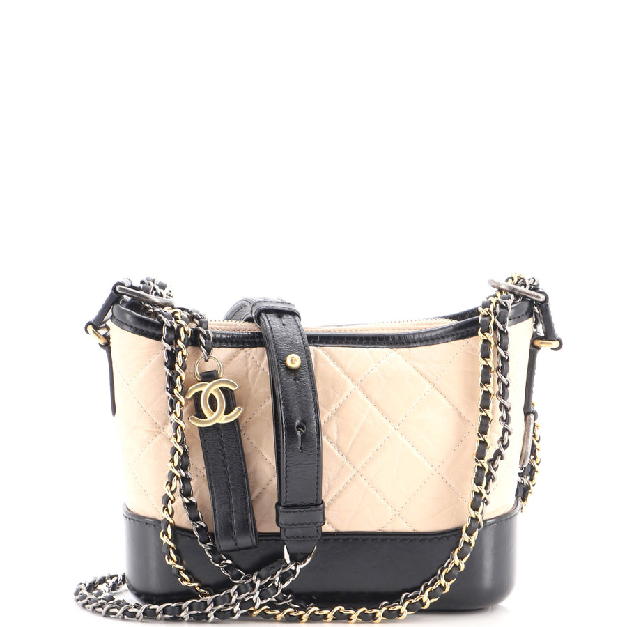Chanel Gabrielle Hobo Quilted Aged