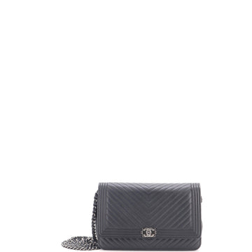 Chanel Boy Wallet On Chain Chevron