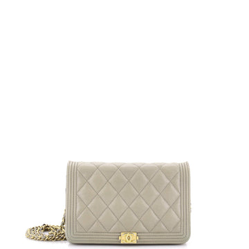 Chanel Boy Wallet On Chain Quilted