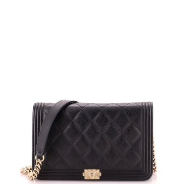 Chanel Boy Wallet On Chain Quilted