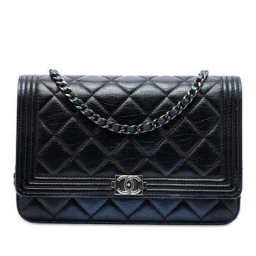 Chanel Boy Wallet On Chain Quilted
