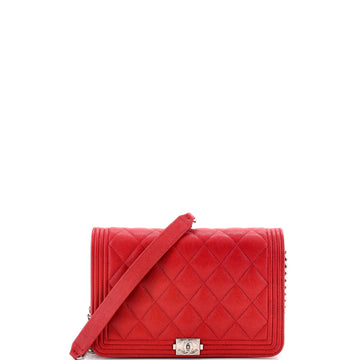 Chanel Boy Wallet On Chain Quilted