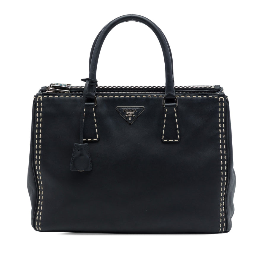 Prada Medium City Calf Hand Stitched