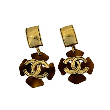 Chanel Cc Logo Clip-On Earrings Metal