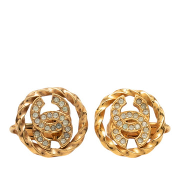 Chanel Cc Logo Clip-On Earrings Metal