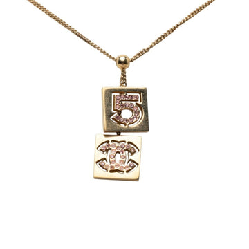 Chanel Cc Logo Pendant Necklace Metal