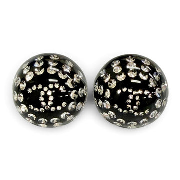 Chanel Cc Logo Stud Earrings Metal