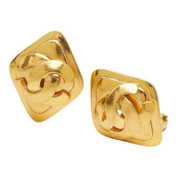 Chanel Cc Logo Clip-On Earrings Metal