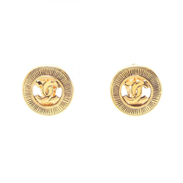 Chanel Cc Logo Clip-On Earrings Metal
